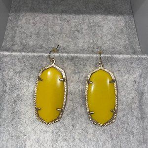 Kendra Scott Danielle Gold Drop Earrings Yellow